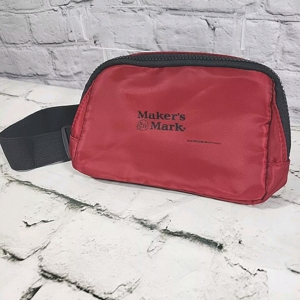 Makers Mark Red Fanny Pack Waist Bag Advertising